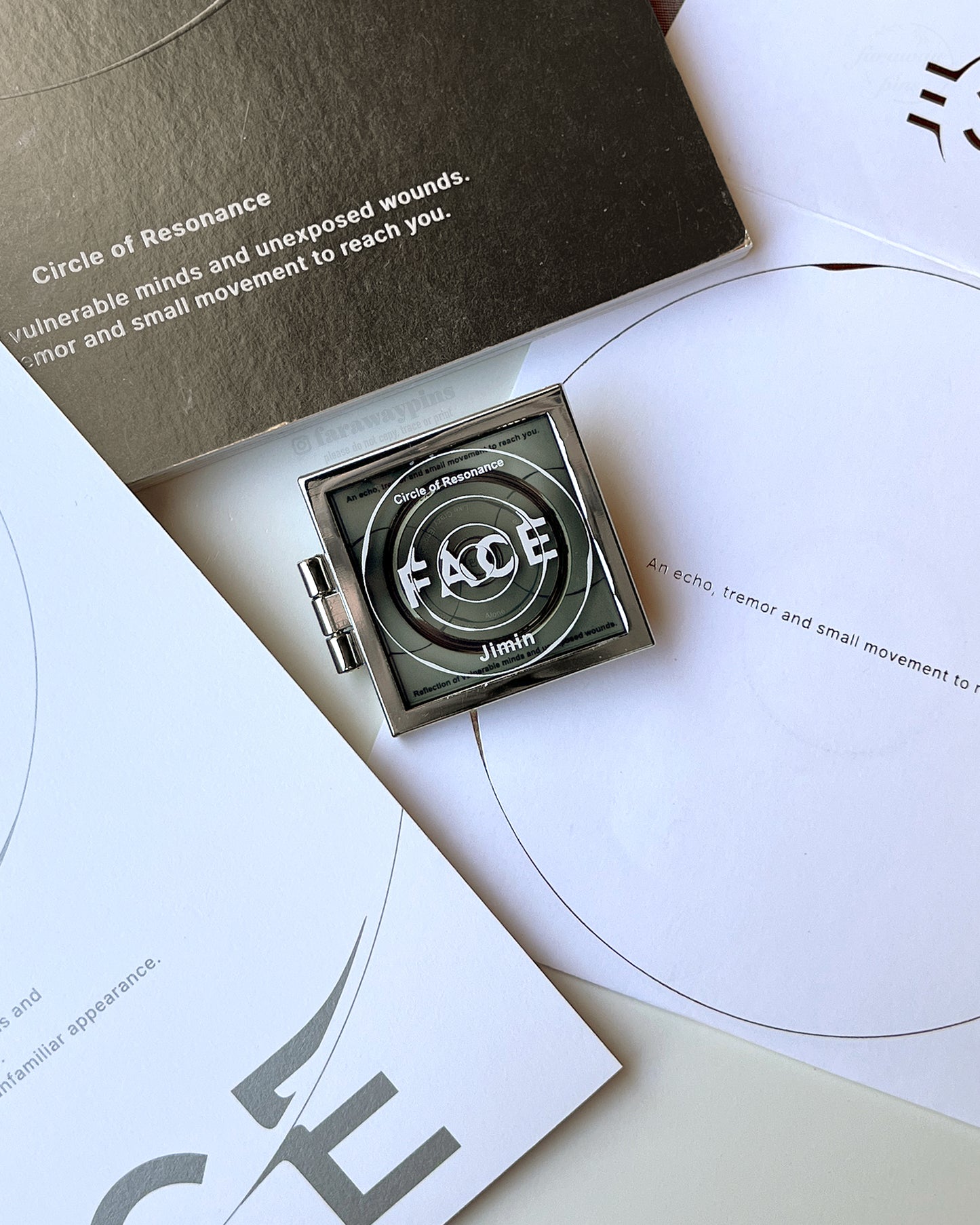 FACE (Jimin) - Hinged Album & CD Spinner Pin (Individuals)
