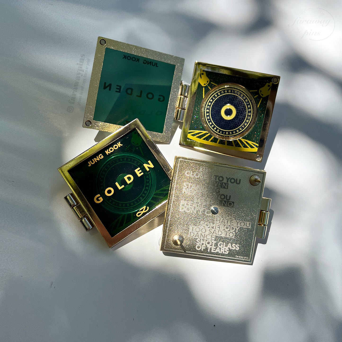 Golden (Jungkook) - Hinged Album & CD Spinner Pin (Individuals)