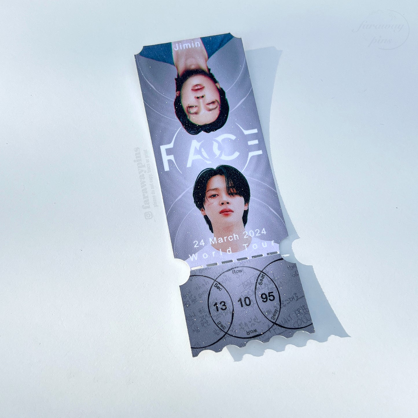 Solo Concert/World Tour Ticket Prints (with tear-off stubs)