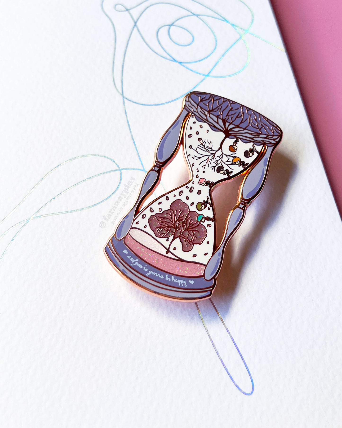 00:00 (Zero O'Clock) Hourglass Pin