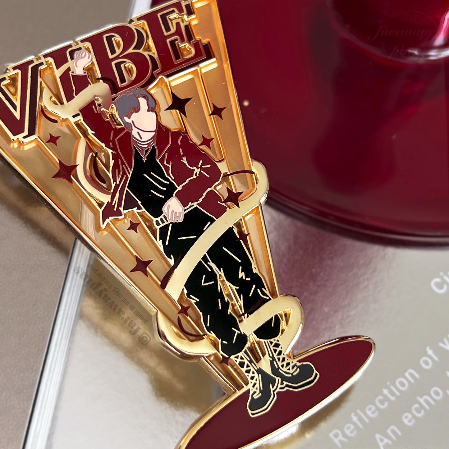 Jimin's Vibe Pin (Stained Glass Effect)