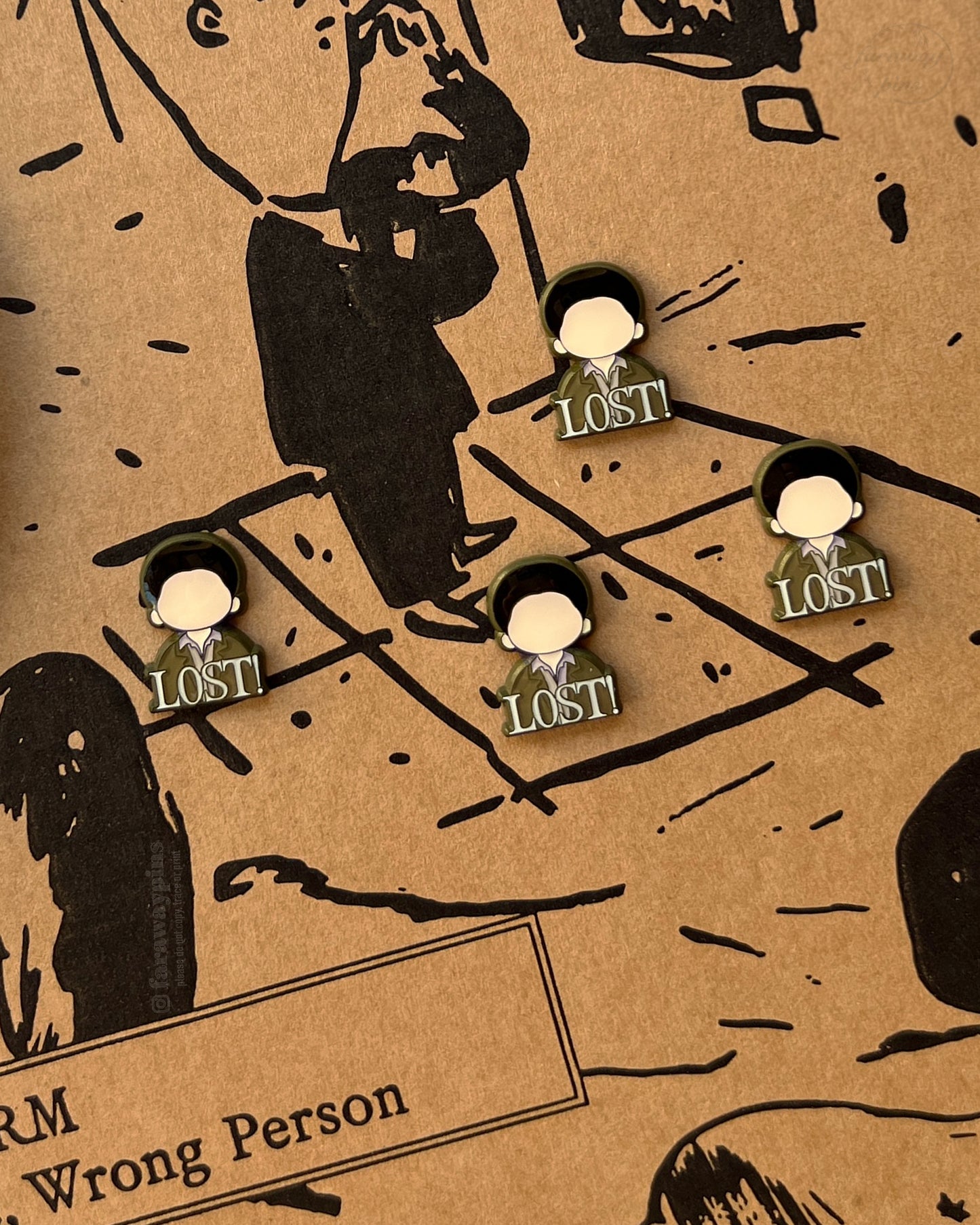 RM - LOST! Magnetic Multi-Set Pins (Wrong Person Magnetic Attachments Only)