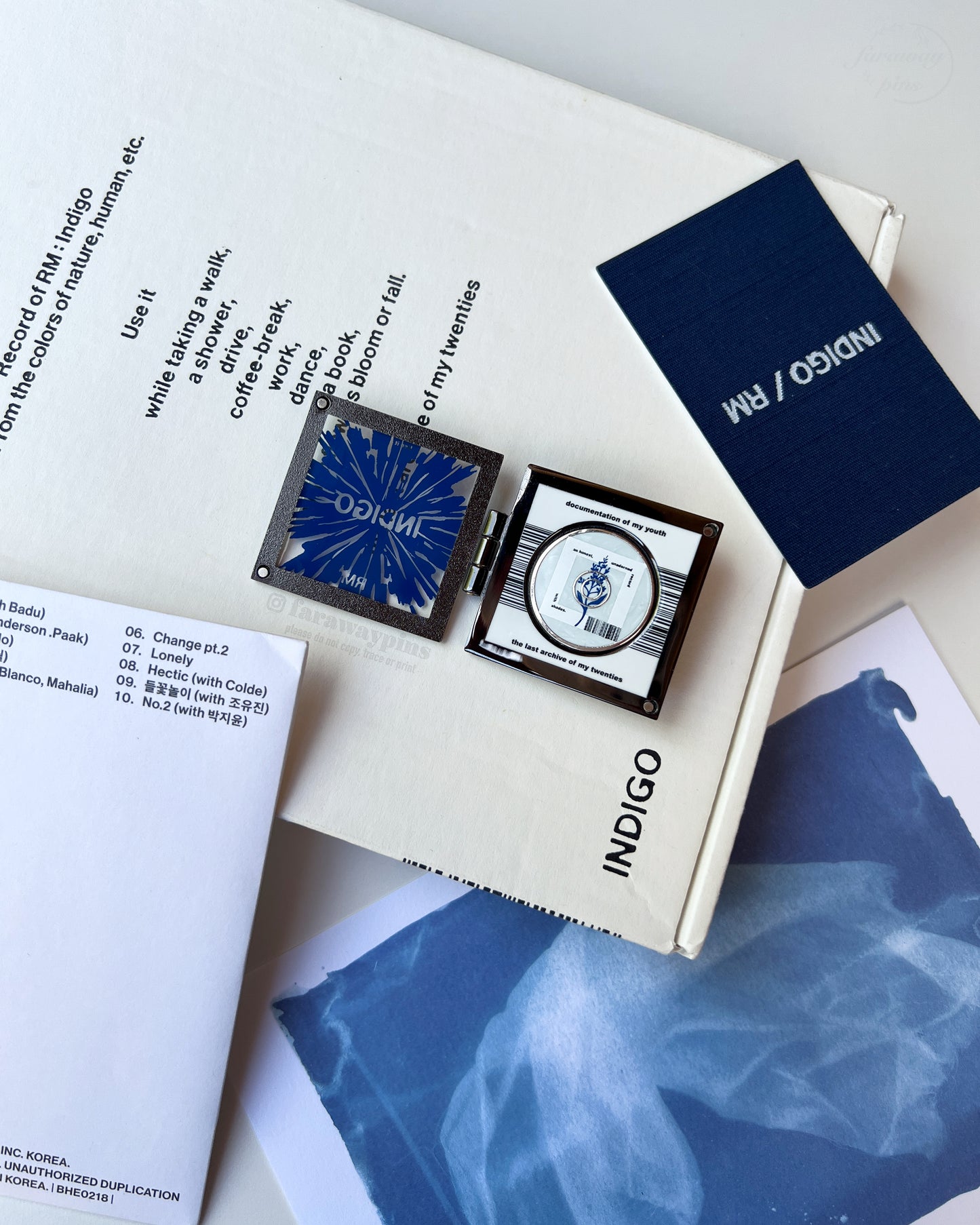 Indigo (RM/Namjoon) - Hinged Album & CD Spinner Pin (Individuals)