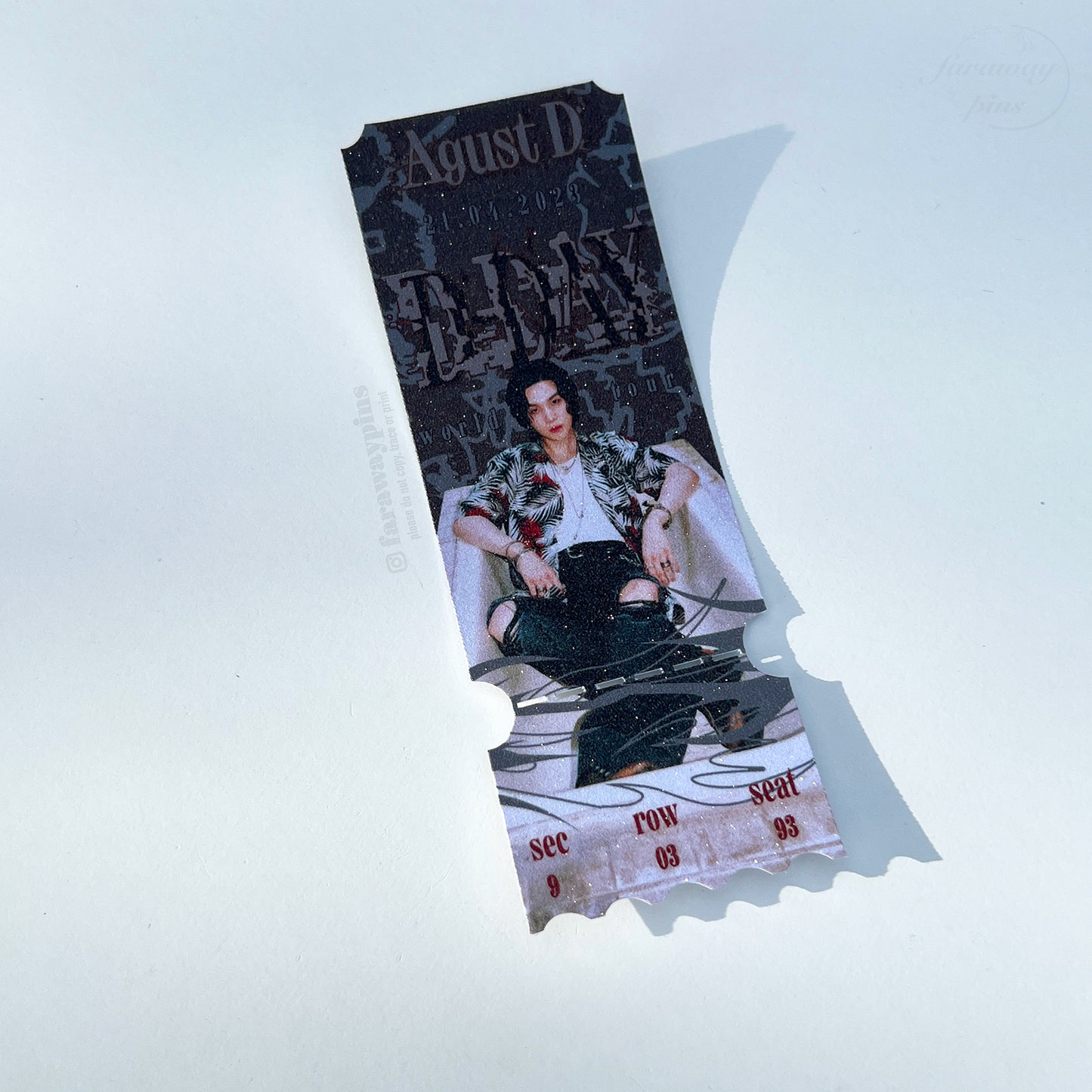 Solo Concert/World Tour Ticket Prints (with tear-off stubs)