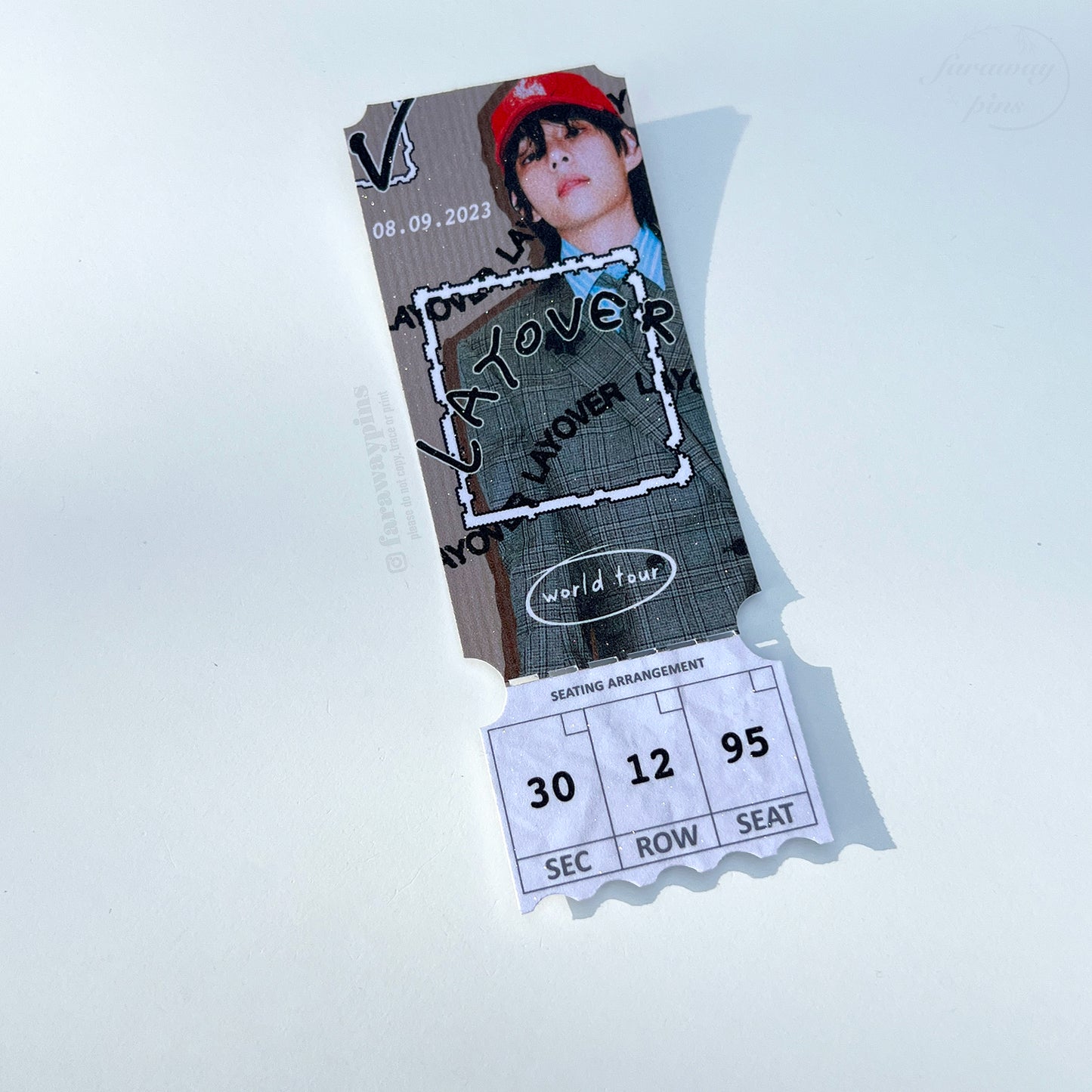 Solo Concert/World Tour Ticket Prints (with tear-off stubs)