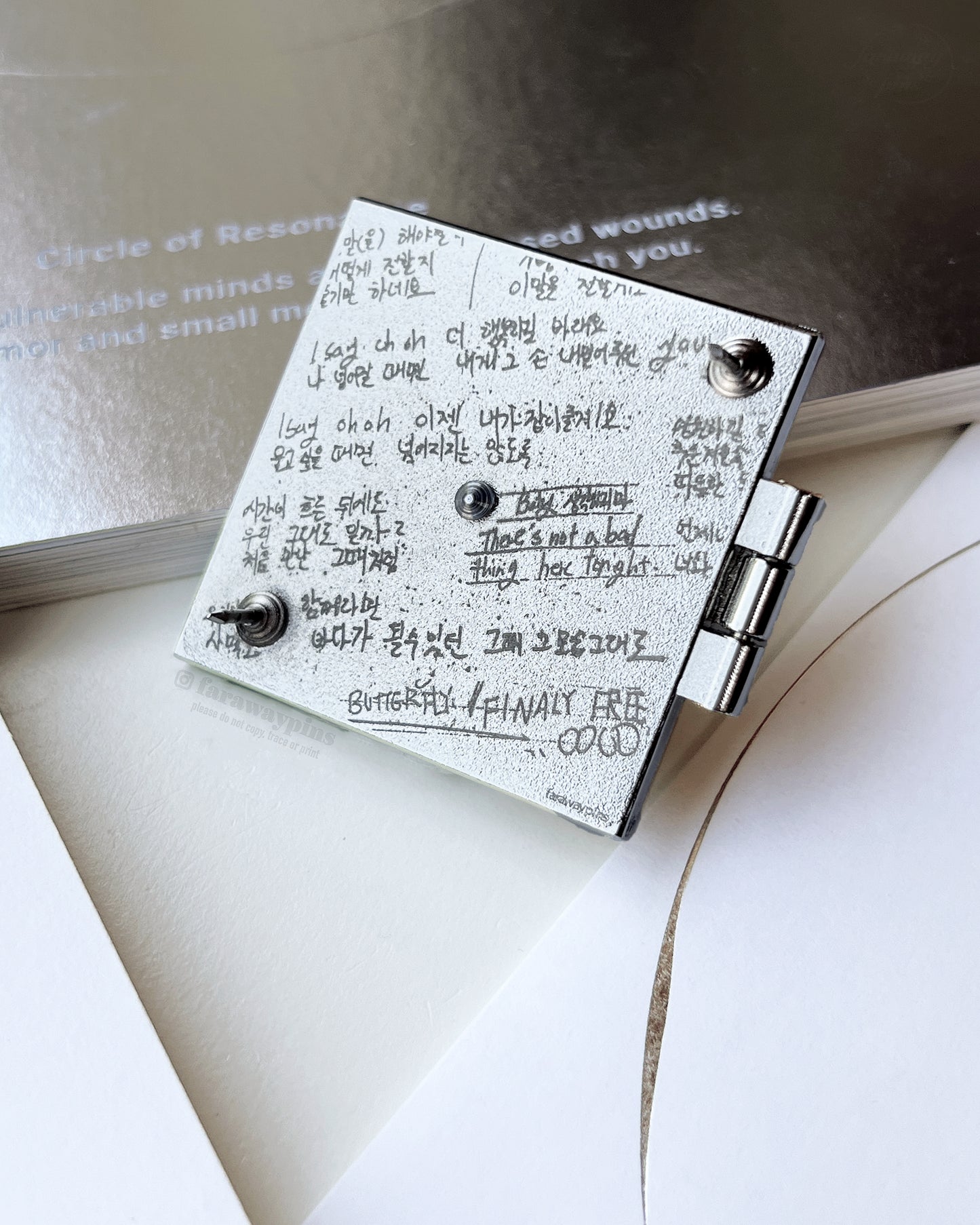 FACE (Jimin) - Hinged Album & CD Spinner Pin (Individuals)