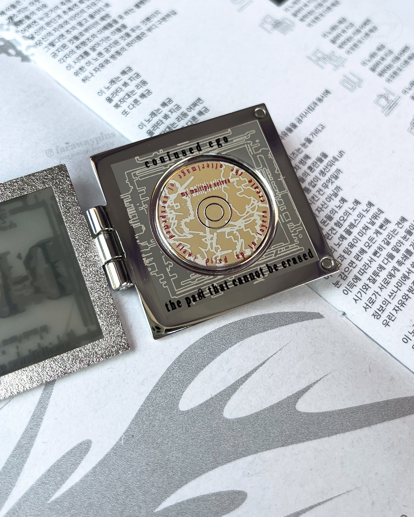 D-DAY (Agust D/Suga/Yoongi) - Hinged Album & CD Spinner Pin (Individuals)