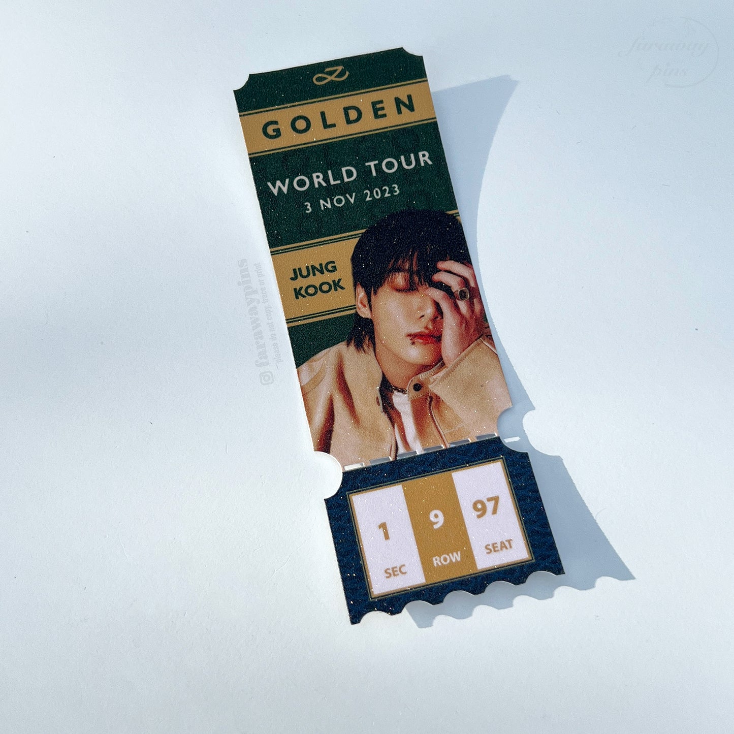 Solo Concert/World Tour Ticket Prints (with tear-off stubs)