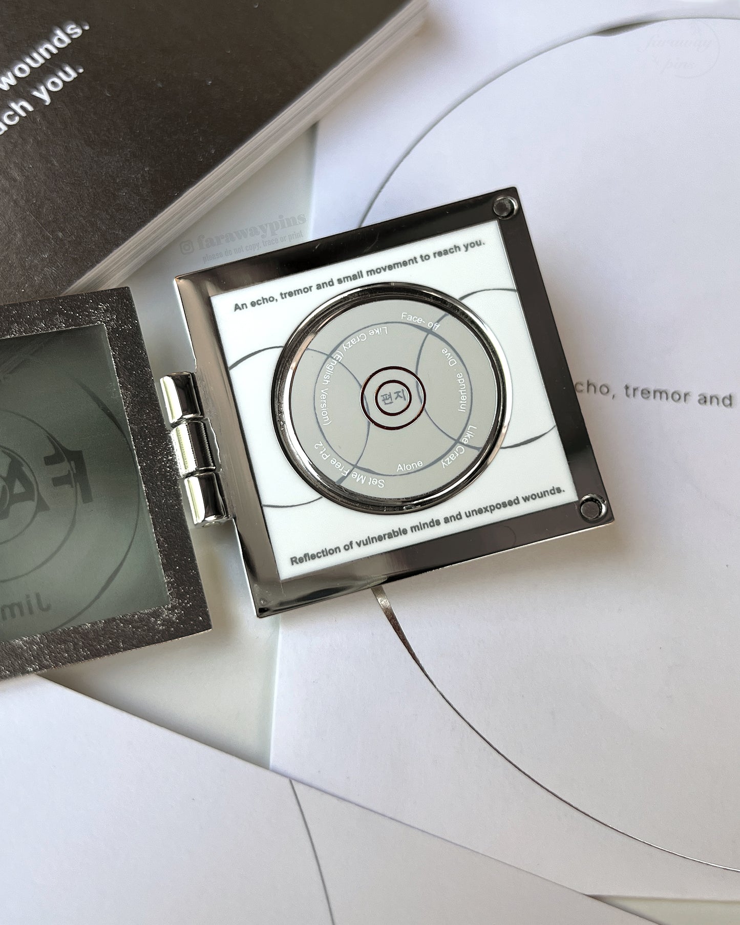 FACE (Jimin) - Hinged Album & CD Spinner Pin (Individuals)