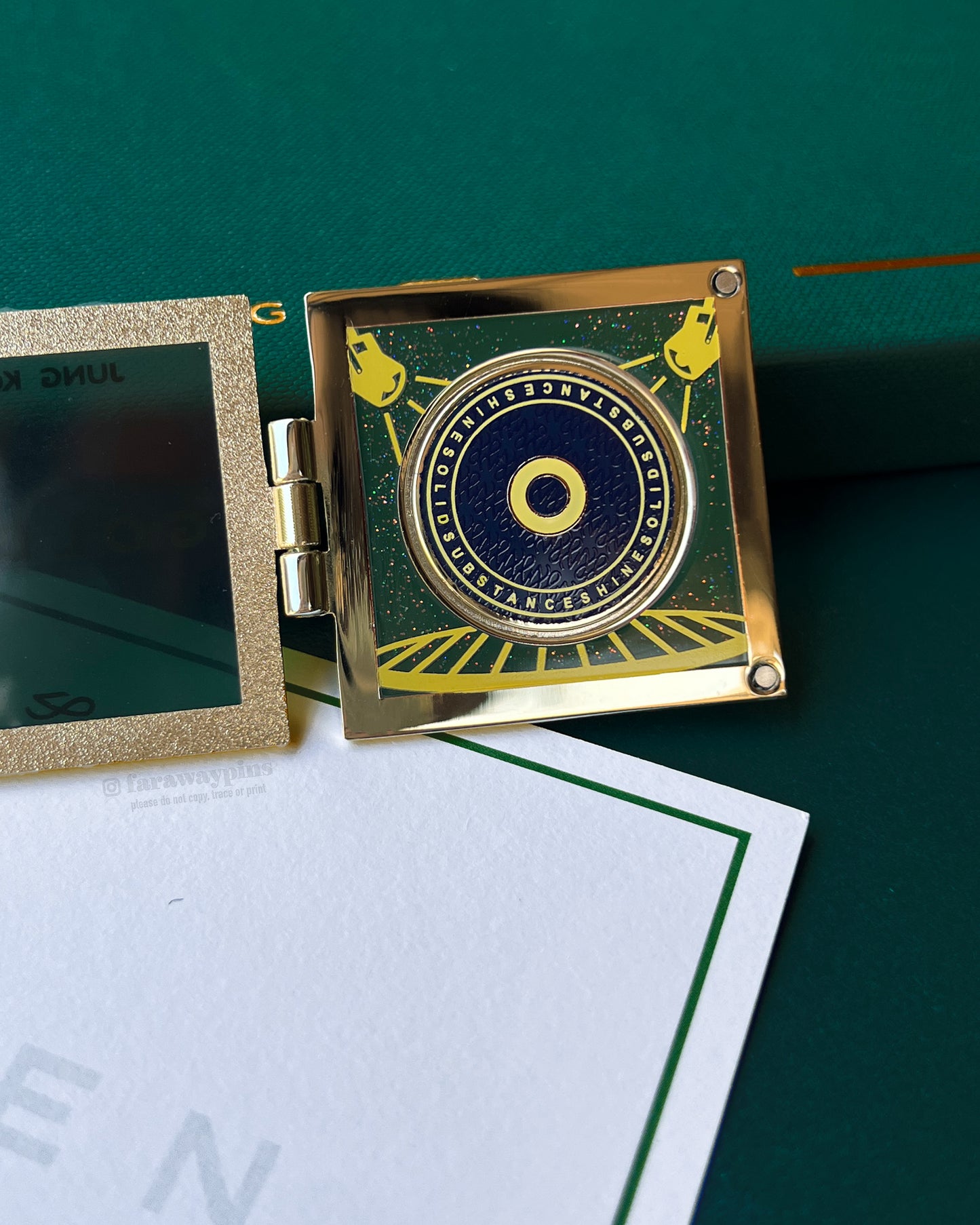 Golden (Jungkook) - Hinged Album & CD Spinner Pin (Individuals)