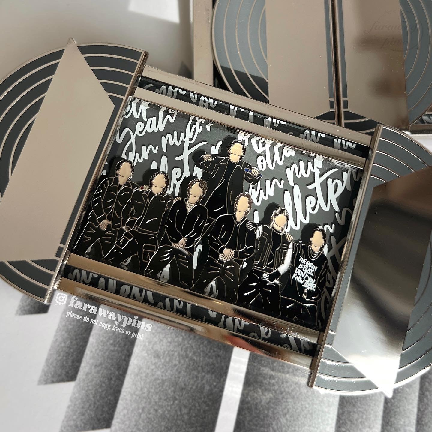 Run BTS 달려라 방탄 Sliding/Slider Pin