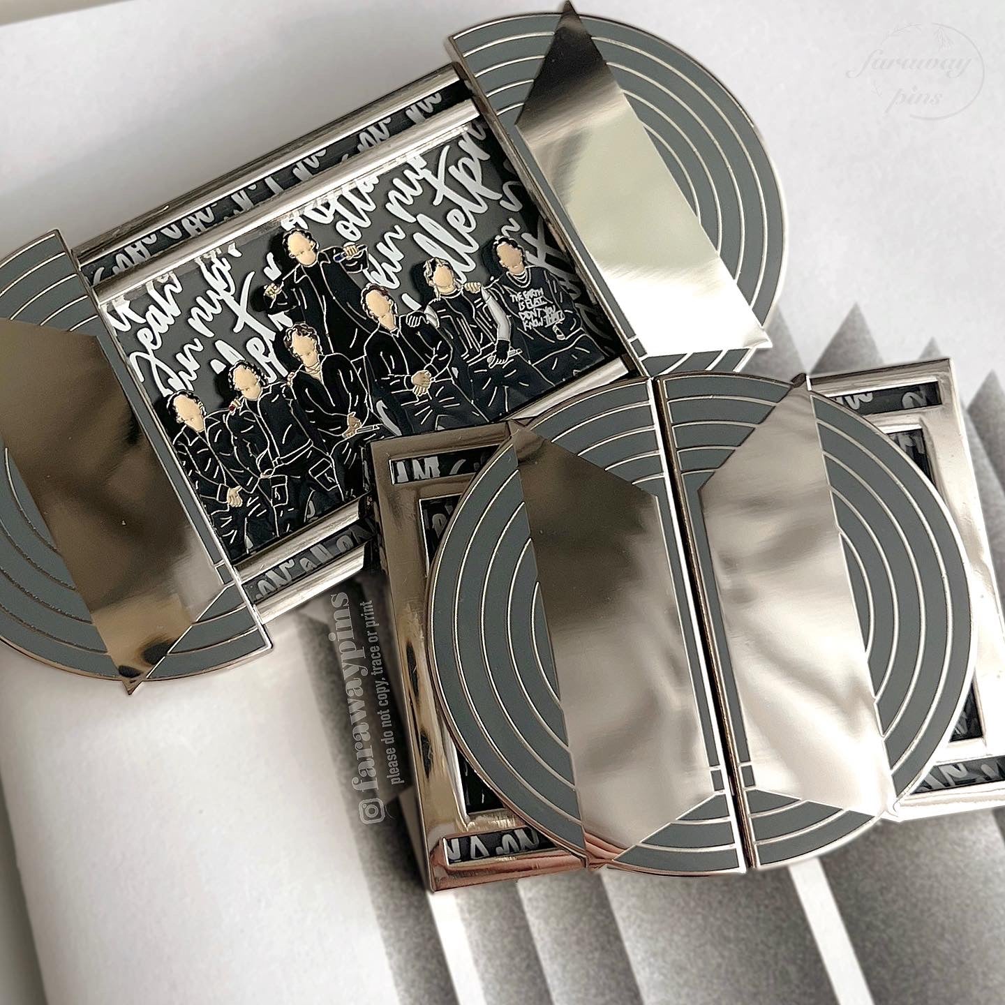 Run BTS 달려라 방탄 Sliding/Slider Pin