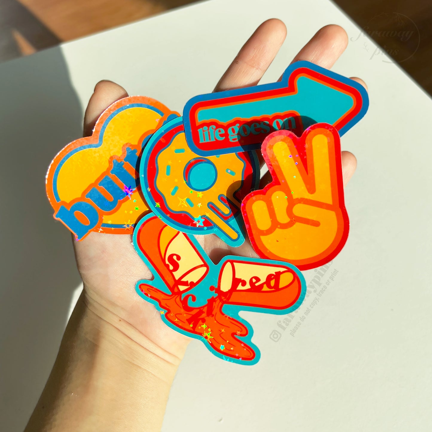 BE (+Dynamite, Butter, PTD, Life Goes On) Era Holographic Stickers (5-Pack)