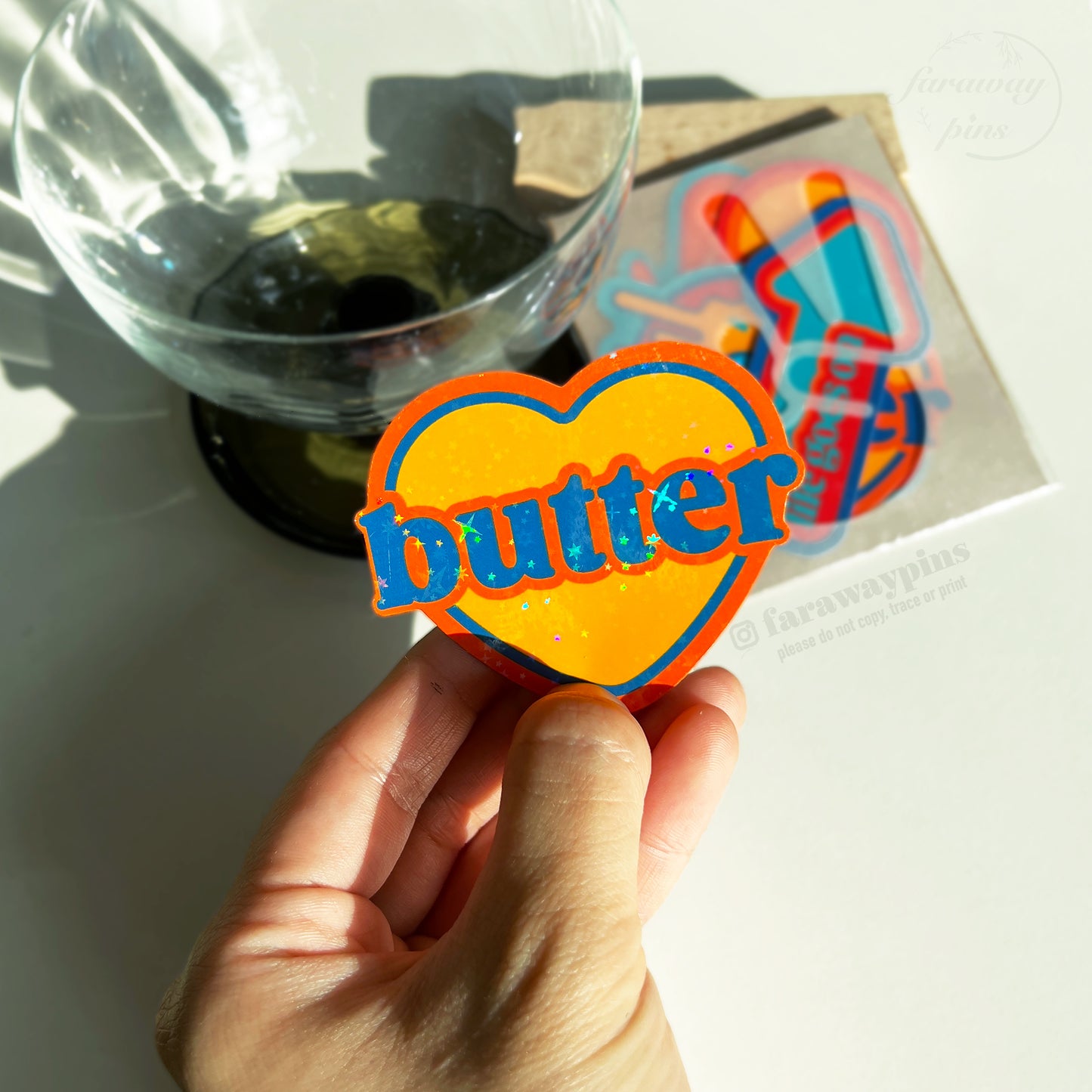 BE (+Dynamite, Butter, PTD, Life Goes On) Era Holographic Stickers (5-Pack)