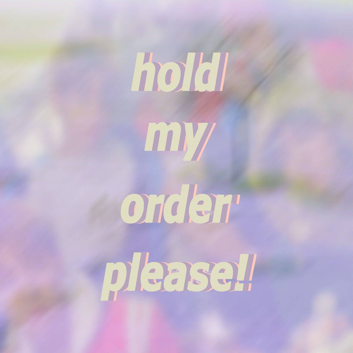 Hold My Order Please!
