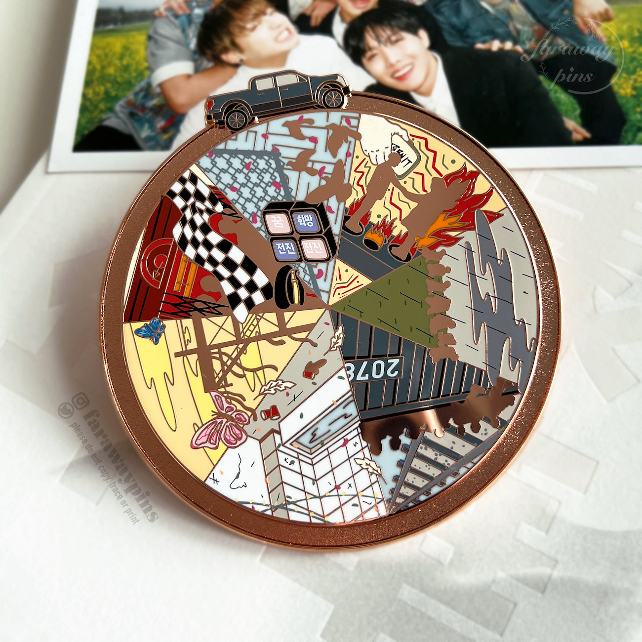 HYYH; The Most Beautiful Moment in Life (花様年華) (화양연화) Era Spinning Pin (25% OFF)