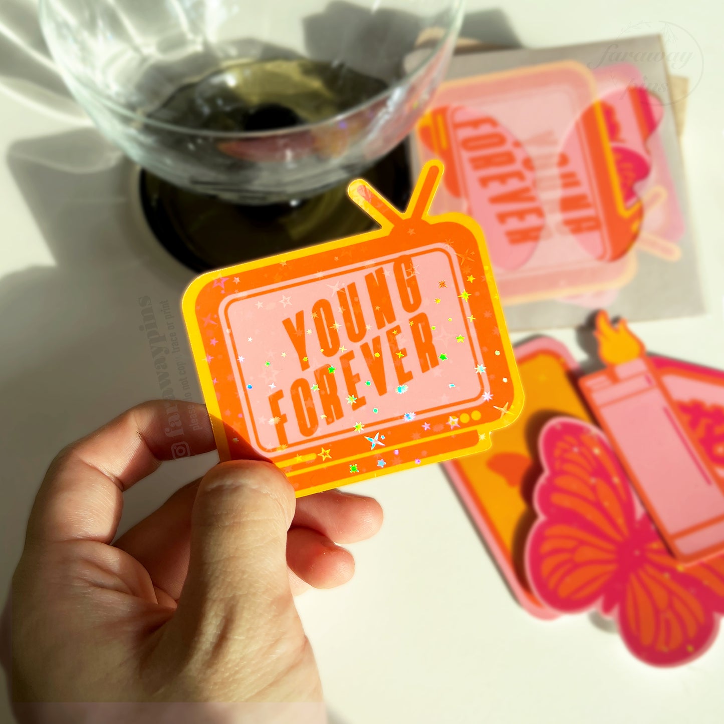 HYYH; The Most Beautiful Moment in Life (花様年華) (화양연화) Holographic Stickers (5-Pack)
