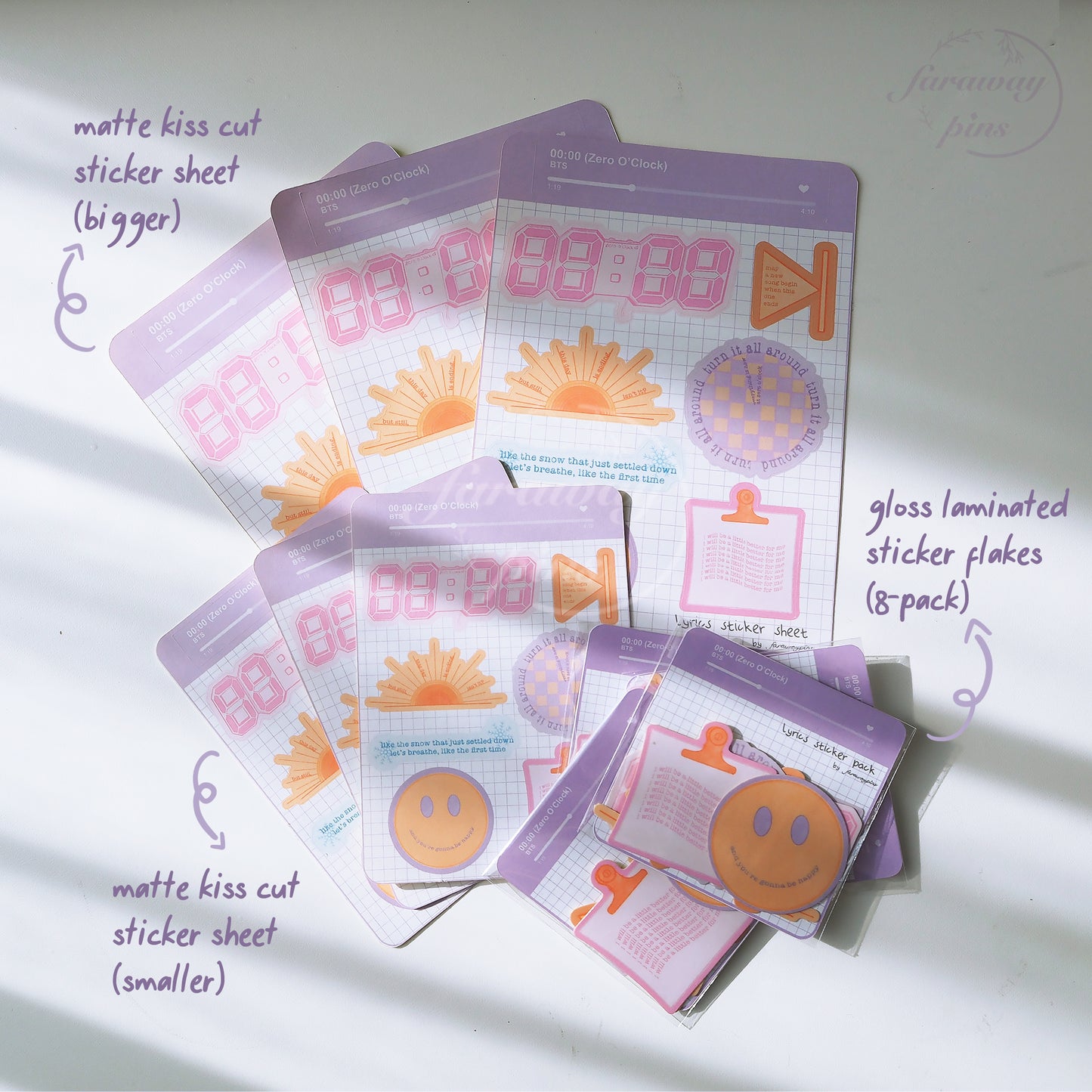 00:00 (Zero O'Clock) Sticker Collection