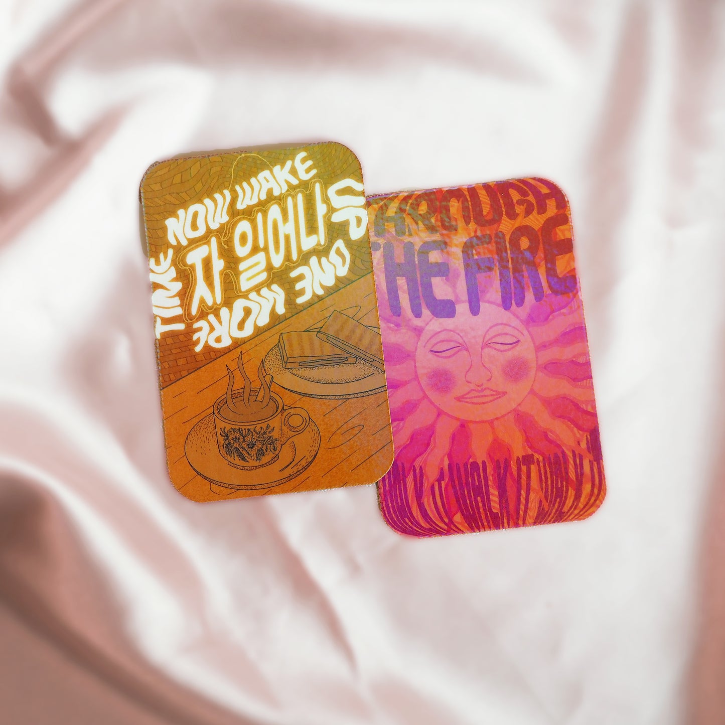 Dis-ease Inspired Holographic Affirmation Cards