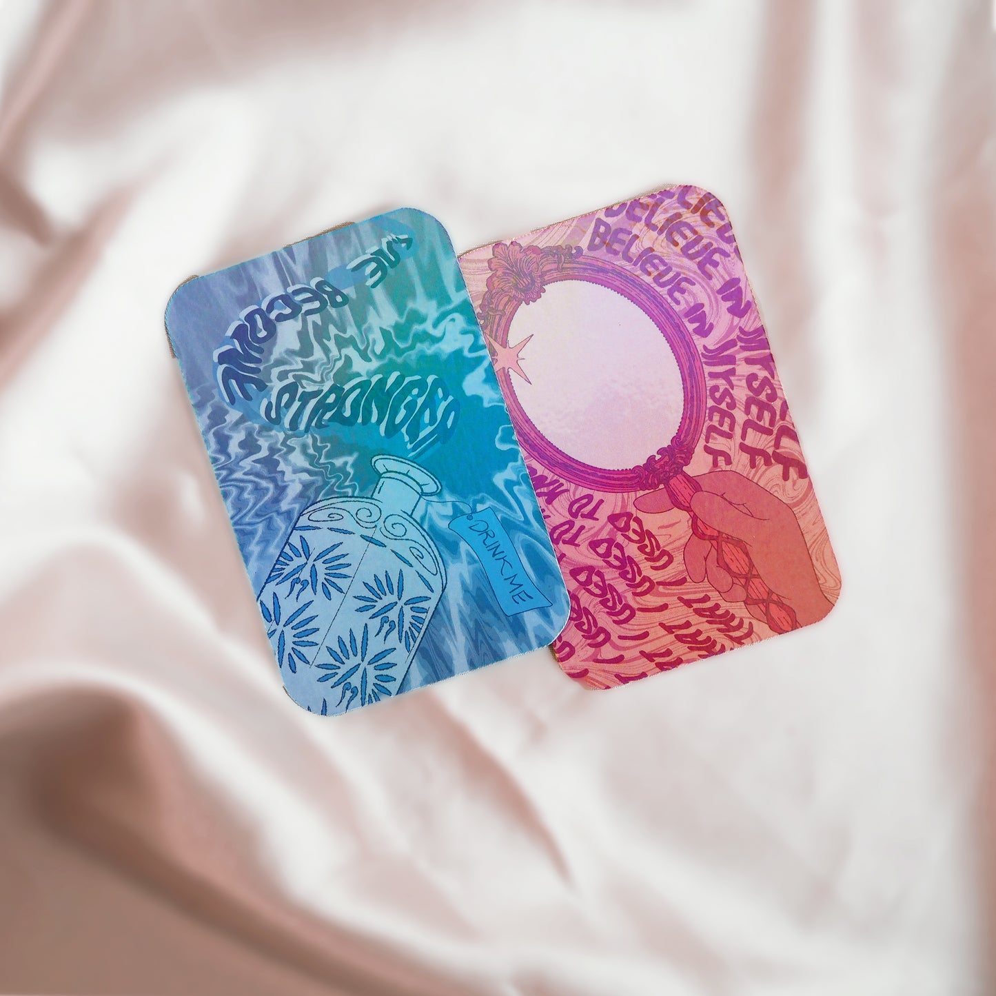 Dis-ease Inspired Holographic Affirmation Cards