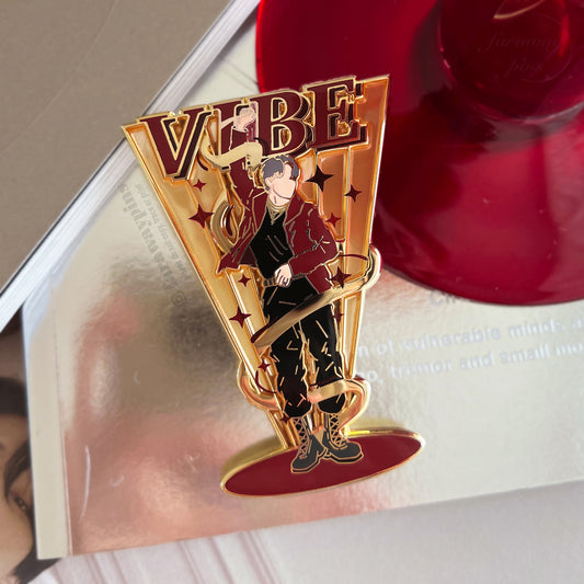 Jimin's Vibe Pin (Stained Glass Effect)