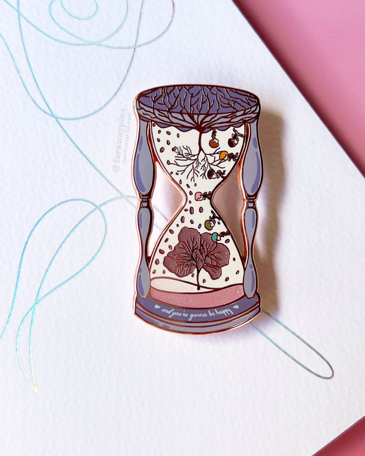 00:00 (Zero O'Clock) Hourglass Pin