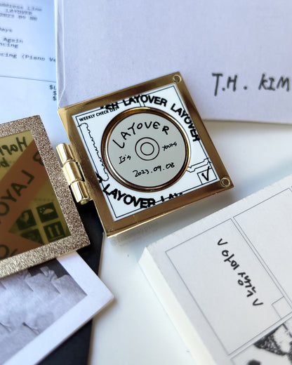 Layover (V/Taehyung) - Hinged Album & CD Spinner Pin (Individuals)