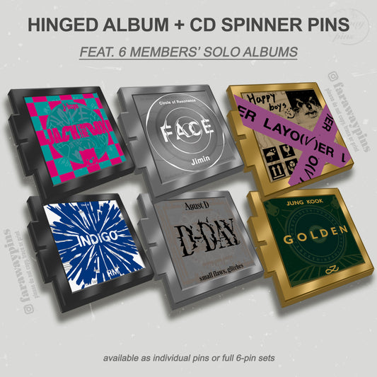 Hinged Album & CD Spinners (Individual Pieces & Sets) [PRE-ORDER]