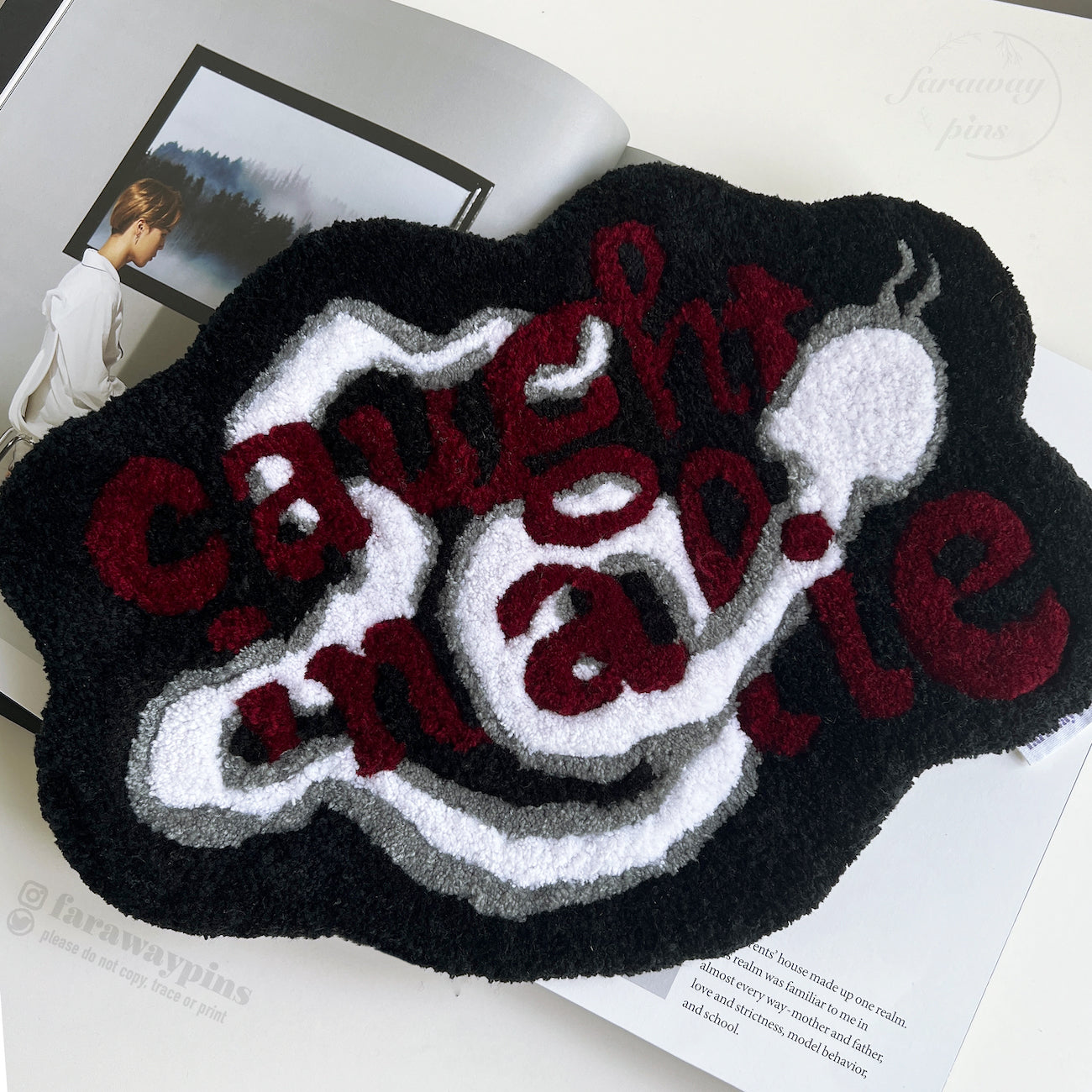 [SAMPLE] Jimin's Lie Inspired Wall Hang/Table Rug/Trinket Mat
