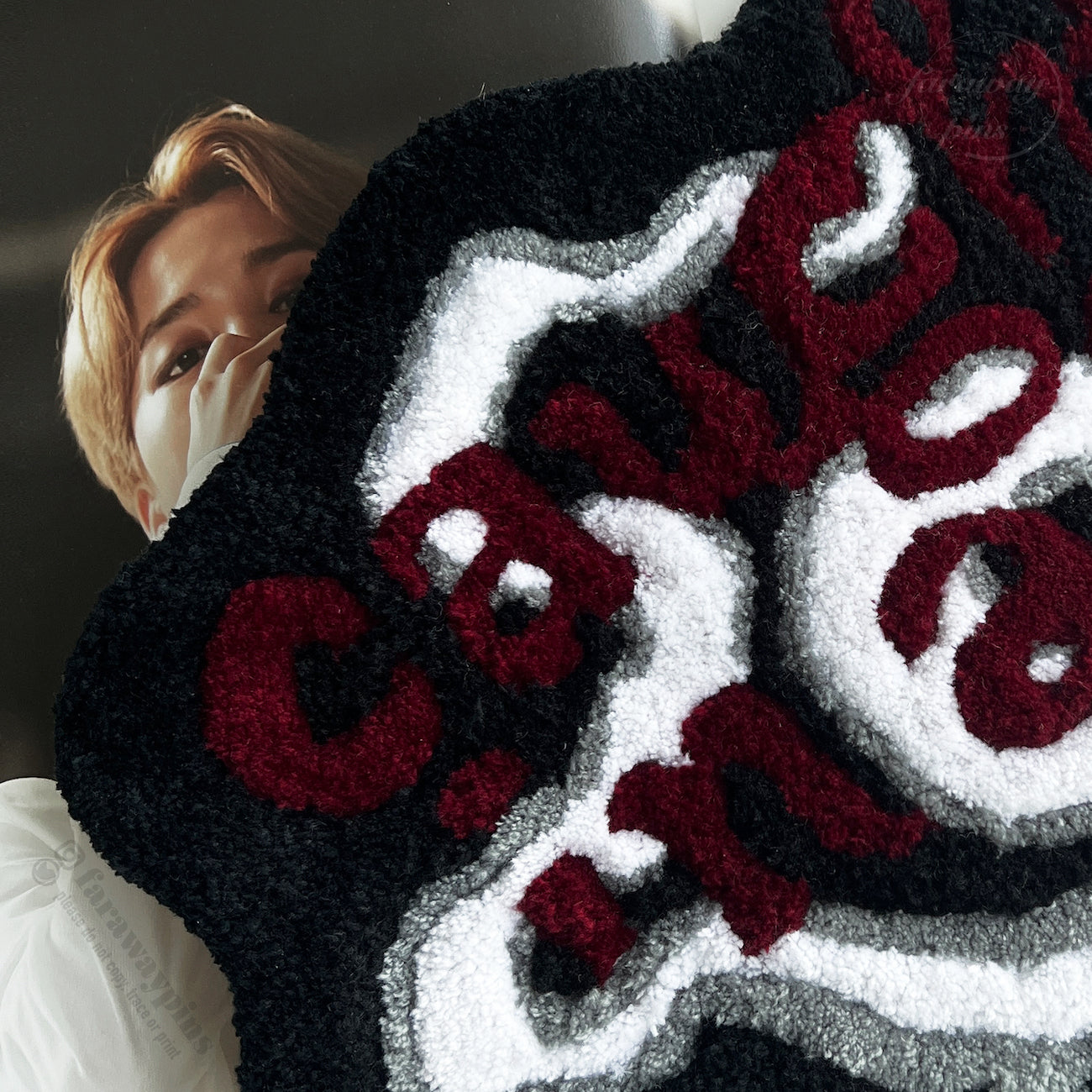 [SAMPLE] Jimin's Lie Inspired Wall Hang/Table Rug/Trinket Mat