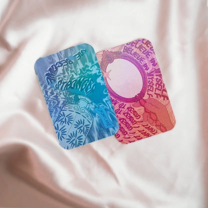 Dis-ease Inspired Holographic Affirmation Cards