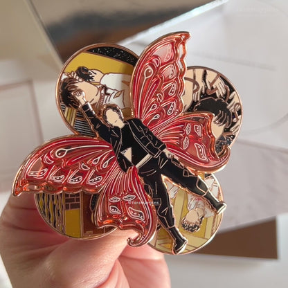 Jimin's FACE Spinner Pins (Rose Gold / Black Plating)