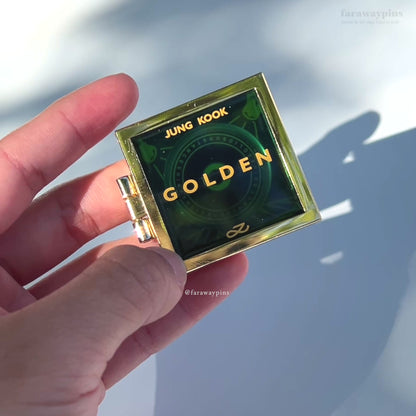 Golden (Jungkook) - Hinged Album & CD Spinner Pin (Individuals)