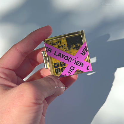 Layover (V/Taehyung) - Hinged Album & CD Spinner Pin (Individuals)