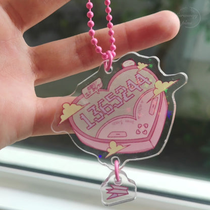 ARMY Pager/Beeper Holographic Acrylic Charm (15% OFF)
