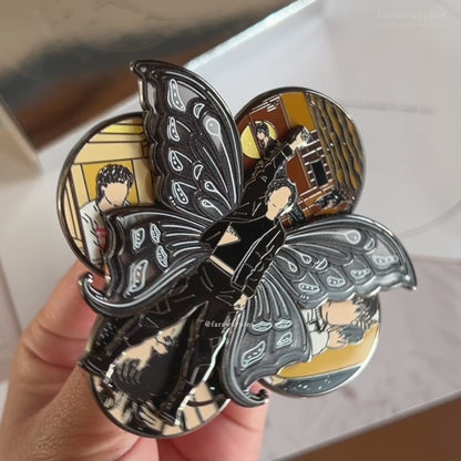 Jimin's FACE Spinner Pins (Rose Gold / Black Plating)